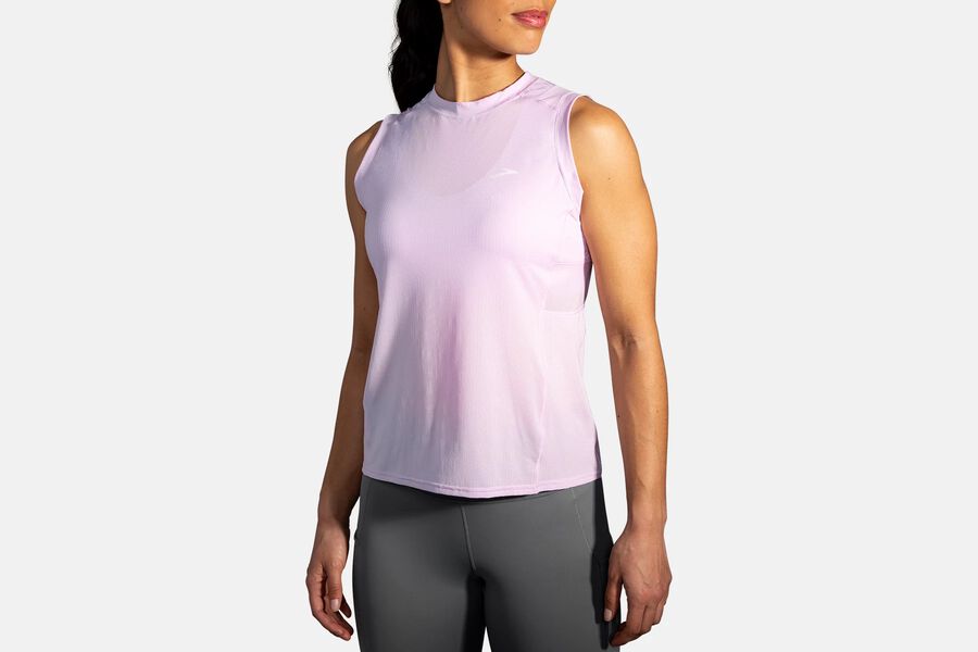 Womens Brooks Atmosphere Sleeveless Tops Orchid Haze | 247956-SJG